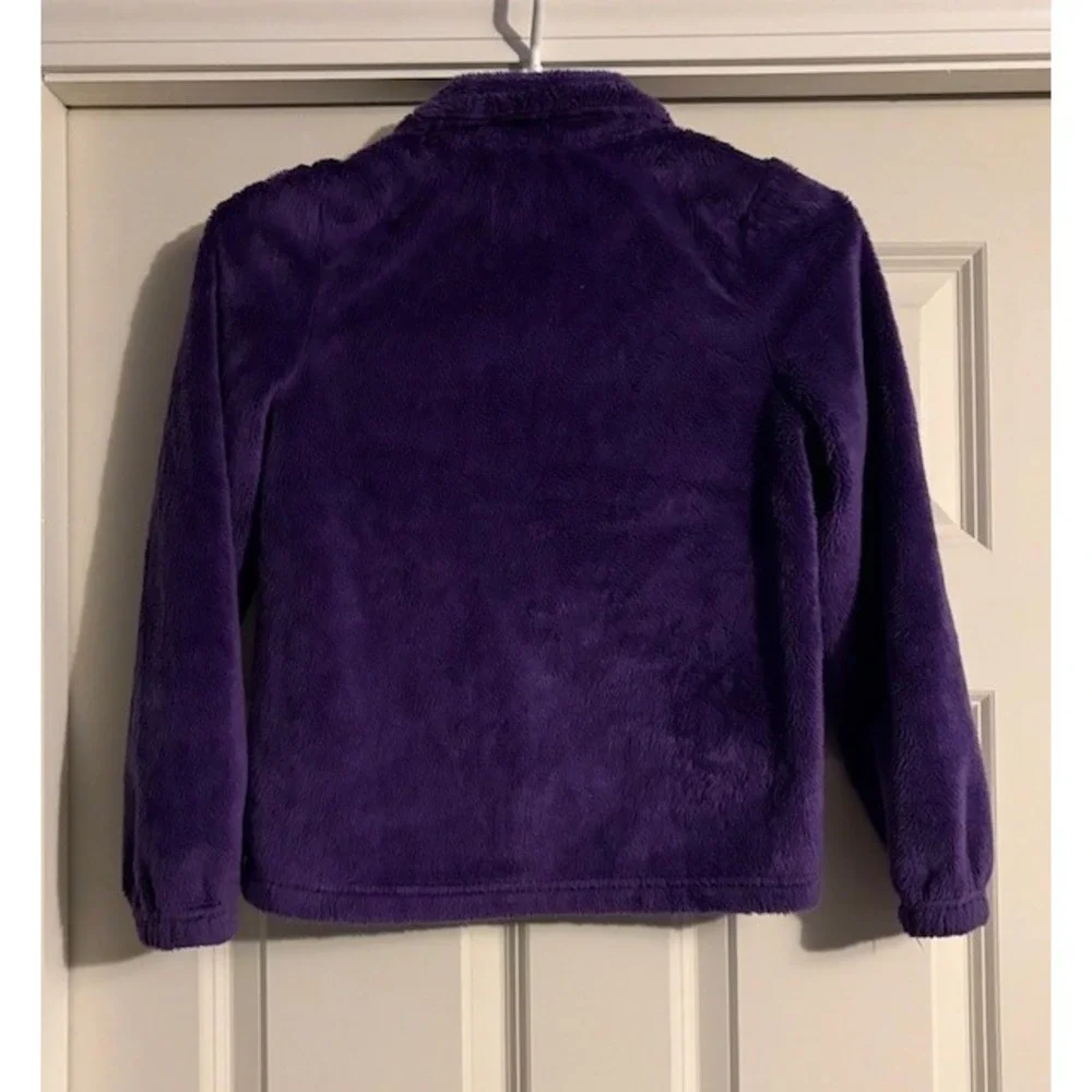 Children's Place purple fuzzy jacket, girls size 7/8